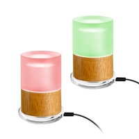Lampe de table sans fil en bois acrylique lampe de table en bois étanche Dimmable lampe de table de chevet pour lit