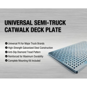 Plaque de plancher de camion universelle en acier gris/argent 19"x34" Modèle OEM 223420 - Product Image 3