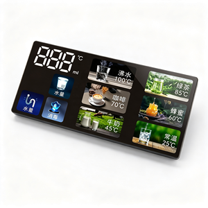 Clavier à membrane personnalisé pour panneau de commande de distributeur d'eau, avec préréglages de température pour thé, café, lait, en PVC/PET adhésif - Product Image 2