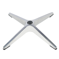 Meilleures ventes Base de table quatre étoiles en alliage d'aluminium à hauteur personnalisable Design minimaliste pour pieds de table à manger Meubles de maison