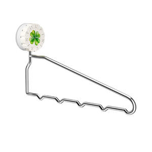 Percha de acero inoxidable con ventosa para abrigos, trajes, pantalones, corbatas, organizador de ropa, tipo gancho rectangular, percha metálica. - Product Image 1