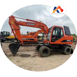 Excavadora de Ruedas Usada Doosan DH150w-7 Modelo 2022 con Motor Yanmar, Bomba Doosan y PLC, 0-2000 Horas - Product Image 1