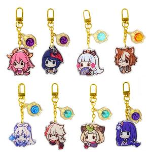 Breloques Pixiv créatives en époxy transparent, porte-clés personnalisé imprimé, porte-clés en acrylique anime, figurine pour loisirs créatifs DIY - Product Image 4
