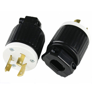 Đen Mỹ <span class=keywords><strong>NEMA</strong></span> <span class=keywords><strong>L6</strong></span>-20P công nghiệp khóa cắm với 3-Pole Twist-Lock nối 20A 250V Đồng chúng tôi hệ thống dây điện cắm - Product Image 6