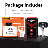 Herramienta de Programación TPMS KONNWEI TK100 Bluetooth 5.2 para 315MHz 433MHz con Actualización Gratuita de Aplicación de por Vida