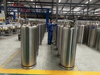Nouvelle technologie de pointe, cylindre de hélium liquide cryogénique de 110 litres, en acier inoxydable personnalisé, écologique, haute qualité, sous pression