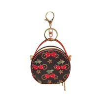 Monedero Redondo Mini con Llavero, Diseño de Cerezas, Bonito Adorno para Bolso, Cartera Pequeña, Bolso Cruzado, Novedad 2026, Venta al por Mayor.