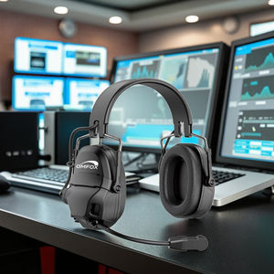 OMFOX KTC300SE Qualcomm 85dB อุปกรณ์ป้องกันการได้ยินแบบไร้สาย สำหรับครอบหูขนาด 5.5 นิ้ว มาตรฐาน IPX6 ป้องกันไฟ พร้อมอินเตอร์คอมเดี่ยวสำหรับเครื่องบิน - Product Image 1