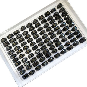 <span class=keywords><strong>Anello</strong></span> da <span class=keywords><strong>uomo</strong></span> placcato argento con gemme miste e <span class=keywords><strong>pietra</strong></span> <span class=keywords><strong>nera</strong></span>, stile vintage antico, per matrimoni, spedizione mista - Product Image 4