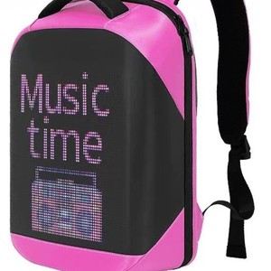 Ransel Layar LED Tahan Air dengan Fitur Iklan & Bisnis Cerdas Bahan Oxford Kapasitas 20-35L Desain Unisex - Product Image 4