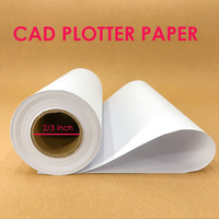 Rollos de papel premium de 80 g/m² para plotter CAD, para impresoras de inyección de tinta de gran formato y copiadoras de ingeniería.