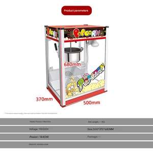 Máquina de Palomitas de Maíz Automática Mini de Acero Inoxidable 220V para Uso Comercial y Doméstico, Ideal para Tiendas de Alimentos y la Elaboración de Palomitas Dulces - Product Image 4
