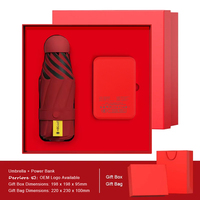Ensemble cadeau promotionnel électronique : parapluie, chargeur sans fil, batterie externe, cadeau d'entreprise, cadeau de mariage, soie