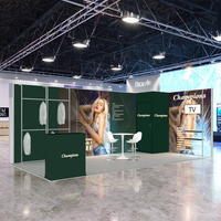 10x20 boîte à lumière LED mur toile de fond TV étagère salon affichage outil gratuit exposition stand stand