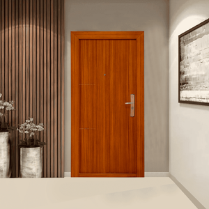 Современная стальная наружная дверь для виллы Передняя входная раздвижная дверь с готовой поверхностью - Product Image 5