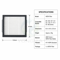 Filtres réutilisables pour aspirateurs robots Hepa Fit IRo-bots Roombas E5-E8 I3-I3+ Plus I&E Series, en stock, livraison rapide