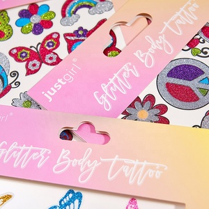 <span class=keywords><strong>Tatuaggi</strong></span> a mano per bambini temporanei impermeabili personalizzati per bambini adesivi Body Face arte Glitter farfalla bambini - Product Image 6