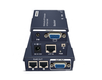 2 puertos VGA Splitter 1x2 UTP Extender 200M por Single Cat5e/6 Cable Video Audio Extender