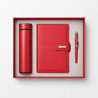 Coffret cadeau de luxe N2001 : Carnet en cuir, stylos, logo personnalisé, cadeau d'entreprise, coffret cadeau d'entreprise avec bouteille d'eau