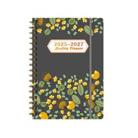 Classeur à spirale en bois A5 tissu lin couverture souple personnalisé planificateur personnalisé avec perforateur de journal en bois heureux