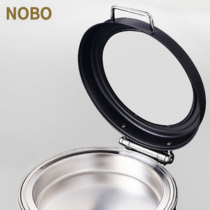 Recipientes para Calentar Comida para Restaurantes y Hoteles, Recipientes para Buffet de Acero Inoxidable, Recipientes para Calentar Comida Negros Reales para Catering - Product Image 2