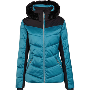 Veste matelassée légère en polyester tricoté pour <span class=keywords><strong>femme</strong></span> OEM - Manteau d'hiver coupe-vent en nylon pour sports de plein air avec logo personnalisé - Product Image 3