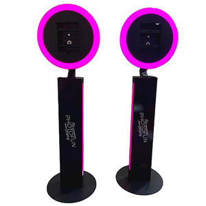 UNIV Complete iPad Selfie Booth Photo Studio Premium Instant Print Integration <b>Crystal</b> Clear <b>Mirrored</b> Display Metal Frame - Product Image 4