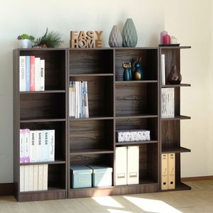 Bibliothèque d'angle moderne à 4 niveaux pour salon-Présentoir peu encombrant, organisateur de rangement, offres de gros - Product Image 5