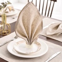 Ensemble de nappes et sets de table en coton, lin et polyester pour la décoration de table, cuisine, salle à manger, comptoir de bar, restaurant, mariage, vente en gros