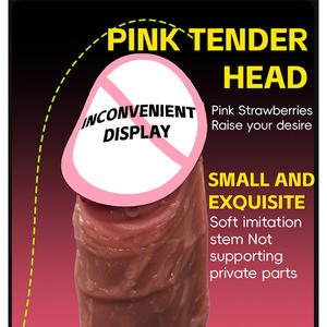 Consoladores de ventosa de estilo caliente de Oriente Medio al por mayor para masturbador de mujer juguete sexual consolador realista de silicona suave masajeador - Product Image 4