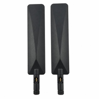 Antenne Wi-Fi double bande 2,4 GHz 5,8 GHz GSM 4G LTE 5G 8,0 dBi avec connecteur mâle, antenne verticale en caoutchouc pour routeur CPE et point d'accès