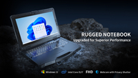Laptop Industri Tangguh 15.6 Inci Windows 11 Pro 16GB DDR5 256GB PCIe SSD Untuk Tugas Komputasi Data Berat