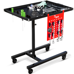 Mesa de trabajo de elevación automotriz móvil a buen <span class=keywords><strong>precio</strong></span>, bandeja de herramientas de elevación de acero y Metal para reparación de automóviles - Product Image 1