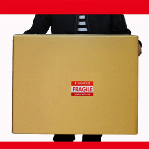 Etiquetas Adhesivas Permanentes Personalizadas, Resistentes al Agua y al Aceite, con Aviso de Frágil, para Envío, Papel de Transferencia Térmica, Marca OLANTAI - Product Image 5