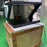Projecteur holographique Utech UT-UT-180QX190 à projection interactive de corps flottant à 180 degrés, en métal, pour projection d'images à l'œil nu