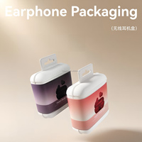 Emballage en pulpe moulée biodégradable personnalisé HTA, plateau intérieur pour écouteurs, inserts pour boîtes électroniques, emballage pour produits électroniques