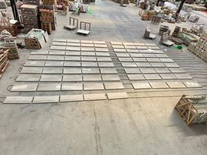 Carreaux de sol en marbre aspect grain de bois moderne gris clair poli pour intérieur et extérieur Prix compétitif - Product Image 3