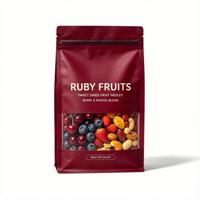Sachet refermable à fermeture éclair pour fruits secs, emballage alimentaire, pochettes de conservation, impression de logo personnalisée