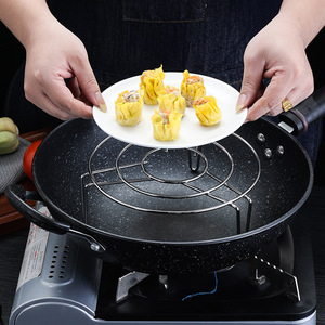 Stainless Steel Steamer <b>Rack</b> 2.7Mm Thickened With Legs For <b>Vegetables</b> And Rice Heat Insulation <b>Kitchen</b> Use - Product Image 3