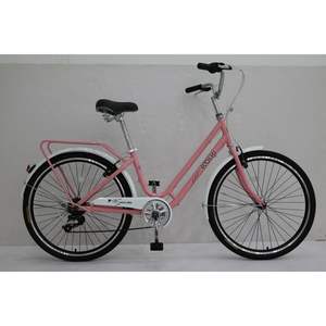 Bicicleta <span class=keywords><strong>Ligera</strong></span> para <span class=keywords><strong>Mujer</strong></span> OEM, 24 Pulgadas, 7 Velocidades, Frenos V Dobles, Cuadro de Acero, Bicicleta Urbana - Product Image 1