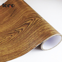Film adhésif TOCO pour bois, couleur grain, papier de recouvrement MDF pour lamination PVC, pour meubles en aggloméré - Anti-explosion