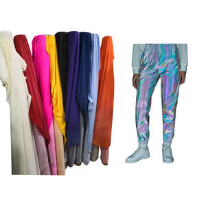 Super Doux Résistant Aux Rayures Résistant Aux Rides Nylon Haute Lumière Arc-En-Ciel Irisé Couleur Feuille Réfléchissante À Coudre Veste Tissu Matériel - Product Image 2