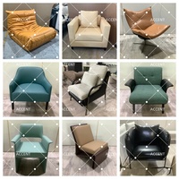 Sillón Moderno Personalizado ODM con Tapizado Suave de Sherpa, Estructura Metálica Envolvente y Respaldo Acolchado, Silla Decorativa para Hoteles y Pedidos de Mobiliario y Accesorios (FF&E) a Medida