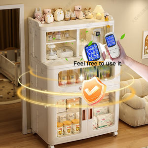 Lemari Penyimpanan Pakaian Bayi XingYou Model Berdiri, Rak Penyimpanan Mainan Anak & Kotak Penyimpanan Rumah Tangga PP untuk Meja Makan - Product Image 5