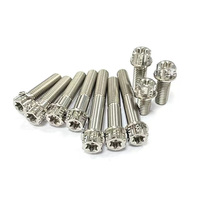 Surron Yozma – Boulons à tête plate en titane M6x10-100 mm, accessoires de modification pour vélo/moto, finition anodisée de qualité