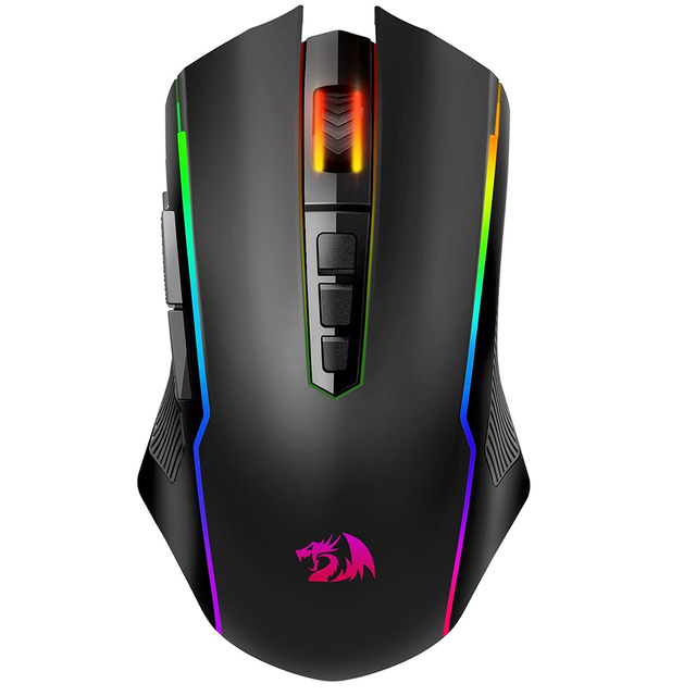 Redragon  Tri-Mode Gaming Mouse 2.4G Wireless PAW3311 BT Fully Programmable 12000 DPI RGB  Rechargeable Wireless  Computer Mouse