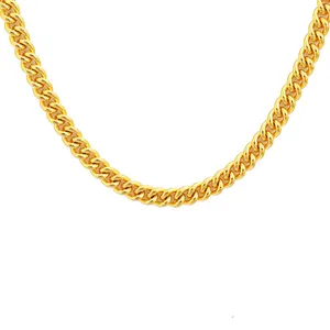 JXX XL-02-3N Men Women Hip Hop Ladies Cubic Cuban Link Chain Necklace