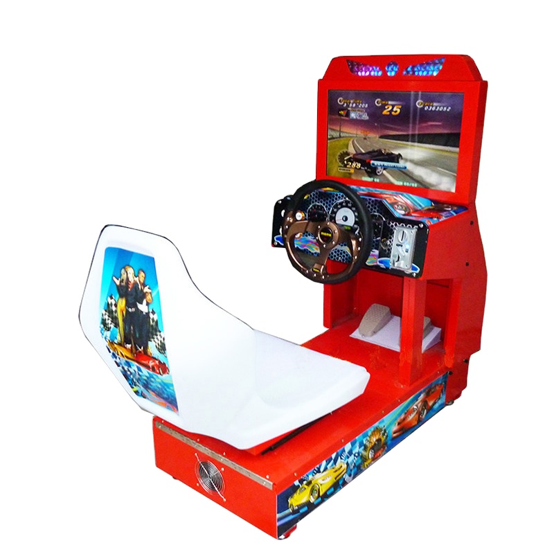 HD LCD a gettoni elettrico per bambini simulatore di corsa giochi video arcade macchina per auto da corsa