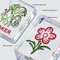 Mahjong américain, jeu de cartes portable de style euro-américain, à quatre couches et couleurs assorties, origine Taizhou