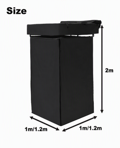 Tenda Doccia Pop-Up Portatile da Campeggio con Finestra, Borsa per il Trasporto, Spogliatoio Istantaneo per Esterni, Spiaggia, Escursionismo, Toilette, in Vinile Oxford >3000mm - Product Image 2